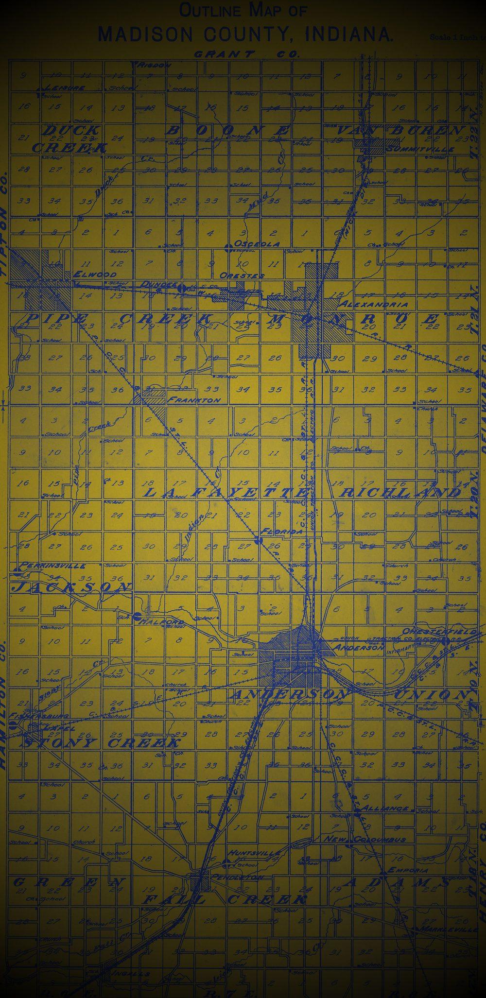 Historic Madison County plat map